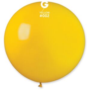 Globo 31" Gemar G30/002 Yellow bolsa con 1 pz