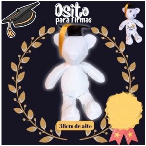 Peluche Oso Graduado para firmas